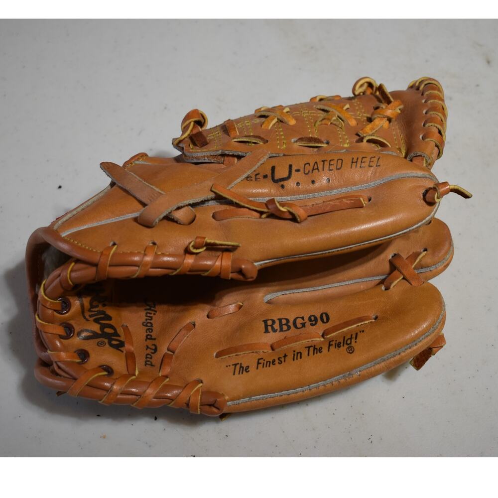 Rawlings Reggie Jackson Leather Baseball Glove RHT RBG90 RHT Deep Well 11inch